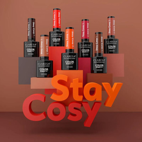 Hybridný gél lak na nechty Claresa Stay Cosy 6, 5 g Hybridný gél lak na nechty Claresa Stay Cosy 6, 5 g
