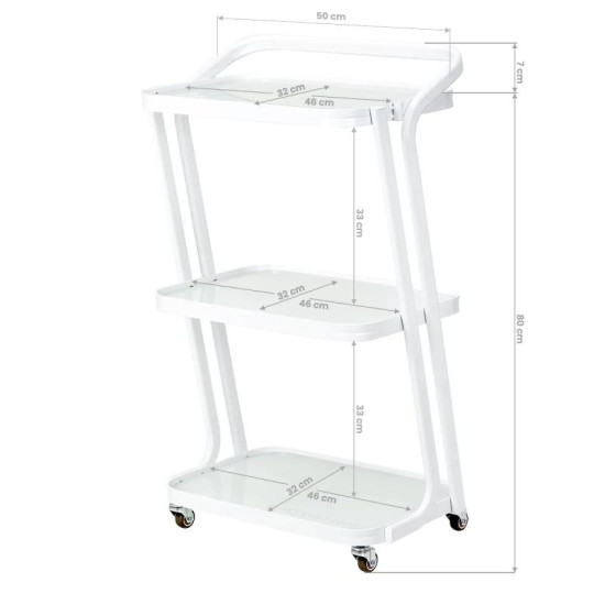 Kozmetický stolík Giovanni H6701 biely Kozmetický stolík Giovanni H6701 biely