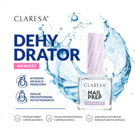 Claresa Nail Prep dehydrátor na nechty 5 ml