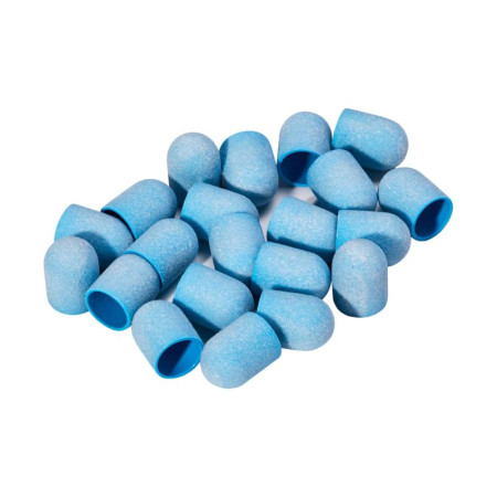 Exo brúsne kotúčiky Hard Cup stredné modré 13mm /220 20ks