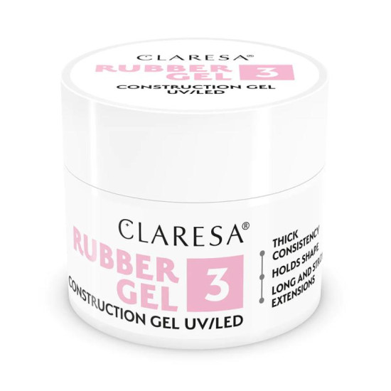 Claresa stavebný gél Rubber 3 45g Claresa stavebný gél Rubber 3 45g