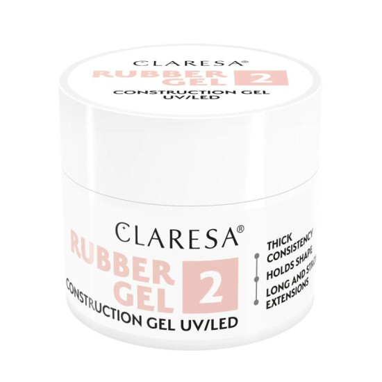 Claresa stavebný gél Rubber 2 90g Claresa stavebný gél Rubber 2 90g