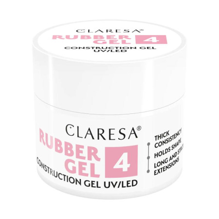 Claresa stavebný gél Rubber 4 90g