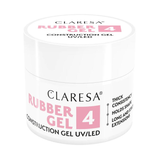 Claresa stavebný gél Rubber 4 90g Claresa stavebný gél Rubber 4 90g