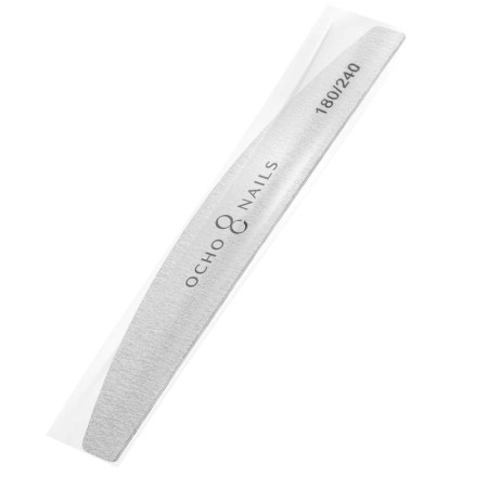 Ocho Nails Tenký pilník na nechty Crescent slim file 180/240 1ks
