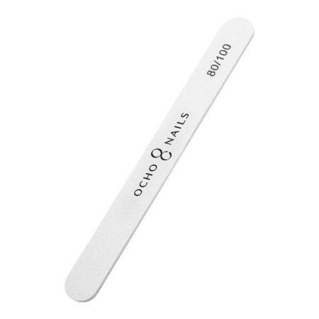 Ocho Nails Rovný pilník na nechty 80/100 1ks Ocho Nails Rovný pilník na nechty 80/100 1ks