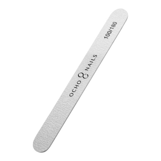 Ocho Nails Rovný pilník na nechty Slim 100/180 10ks Ocho Nails Rovný pilník na nechty Slim 100/180 10ks