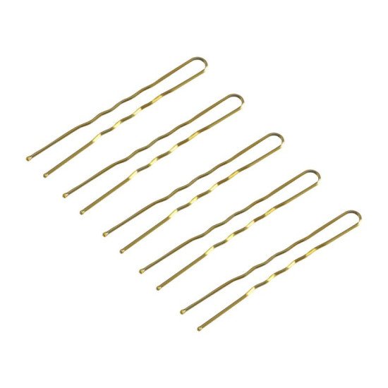 Kadernícke sponky na vlasy E-57 120 ks 5,6 cm zlaté