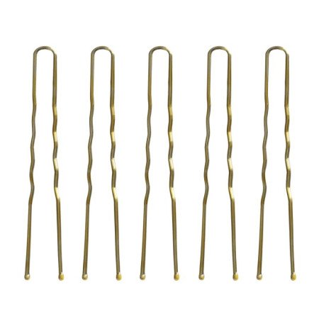 Kadernícke sponky na vlasy E-57 120 ks 5,6 cm zlaté