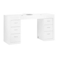 Manikérsky stôl 324 so zásuvkami, biely