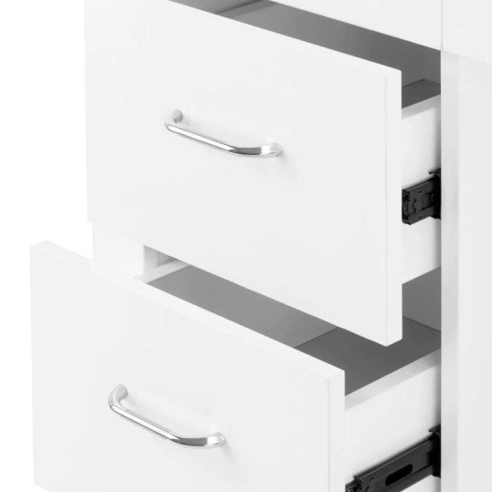 Manikérsky stôl 324 so zásuvkami, biely