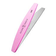 Ocho Nails polmesiacový kovový pilník + leštičky 240 10 ks