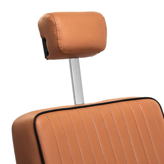 Barberské kreslo Gabbiano Visionerio svetlo-hnedé