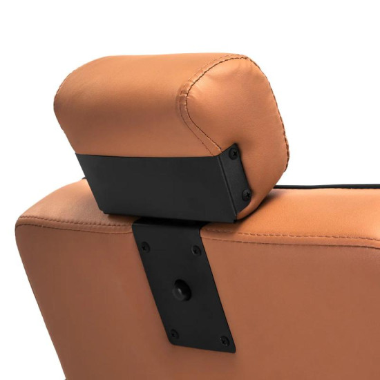 Barberské kreslo Gabbiano Visionerio svetlo-hnedé