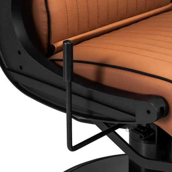 Barberské kreslo Gabbiano Visionerio svetlo-hnedé