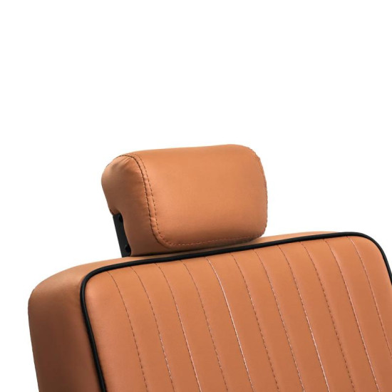 Barberské kreslo Gabbiano Visionerio svetlo-hnedé