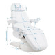 Kozmetické kreslo Azzurro Lux 3 motorové biele