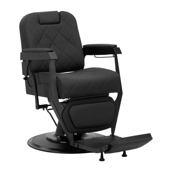 Barberské kreslo Gabbiano Bruno s čiernym rámom čierne Barberské kreslo Gabbiano Bruno s čiernym rámom čierne