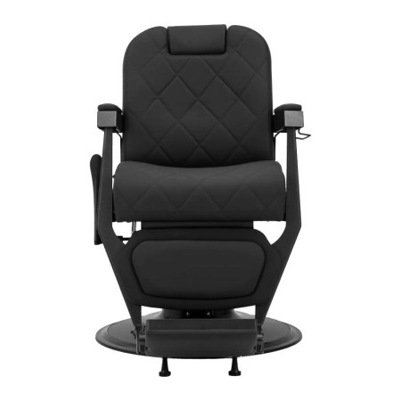Barberské kreslo Gabbiano Bruno s čiernym rámom čierne