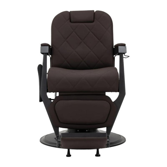 Barberské kreslo Gabbiano Bruno s čiernym rámom hnedé Barberské kreslo Gabbiano Bruno s čiernym rámom hnedé