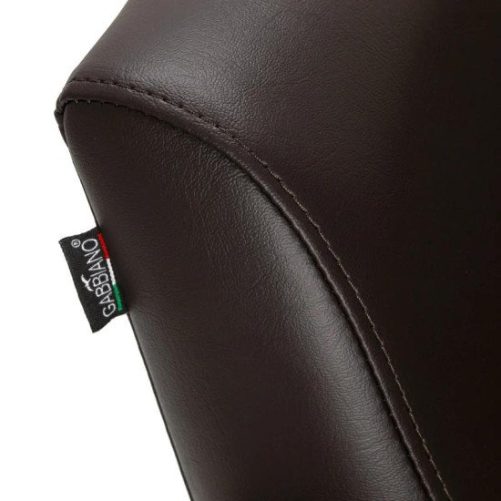 Kadernícké kreslo Gabbiano Lucca hnedé