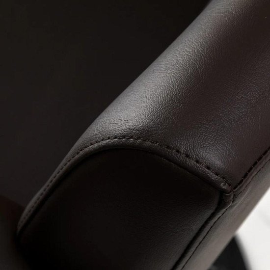 Kadernícké kreslo Gabbiano Lucca hnedé