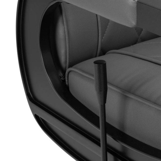 Barberské kreslo Hair System BM88066B šedé Barberské kreslo Hair System BM88066B šedé