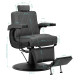 Barberské kreslo Hair System BM88066B šedé Barberské kreslo Hair System BM88066B šedé