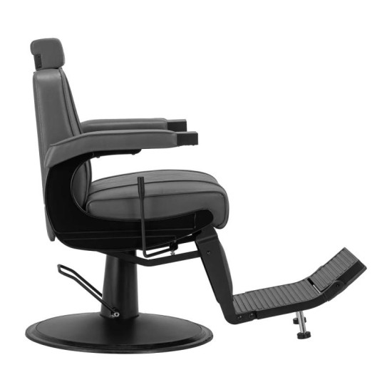 Barberské kreslo Hair System BM88066B šedé Barberské kreslo Hair System BM88066B šedé