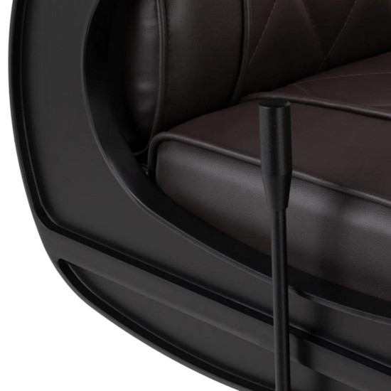 Barberské kreslo Hair System BM88066B hnedé