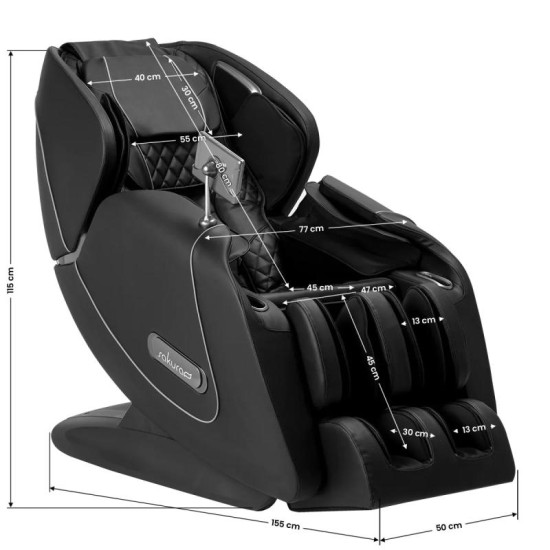 Masážne kreslo Sakura Luxury 808 čierne Masážne kreslo Sakura Luxury 808 čierne