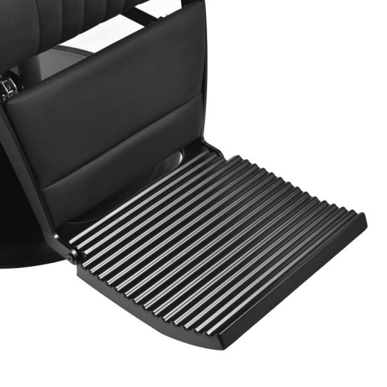 Barberské kreslo Gabbiano Levi čierne bez prešívania na operadle