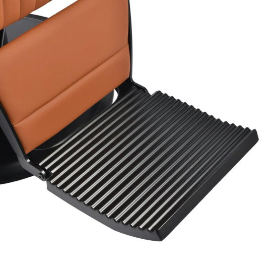 Berberské kreslo Gabbiano Levi hnedé bez prešívania na operadle