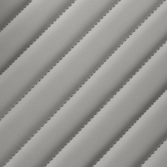 Barberské kreslo Gabbiano Levi sivé bez prešívania na operadle