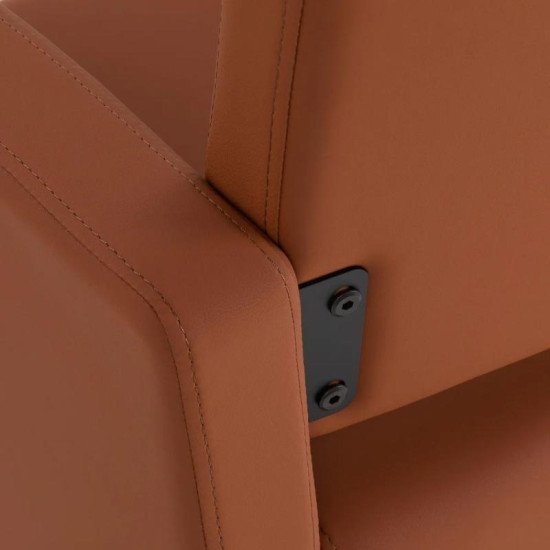 Kadernícke kreslo Gabbiano Vitoria hnedé