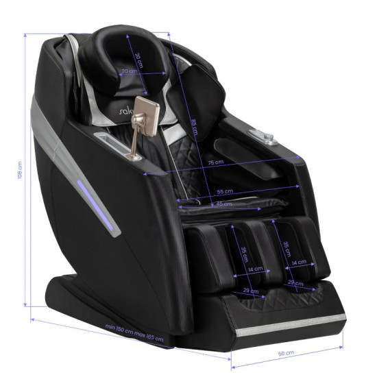 Masážne kreslo Sakura Prime 101 čierne Masážne kreslo Sakura Prime 101 čierne