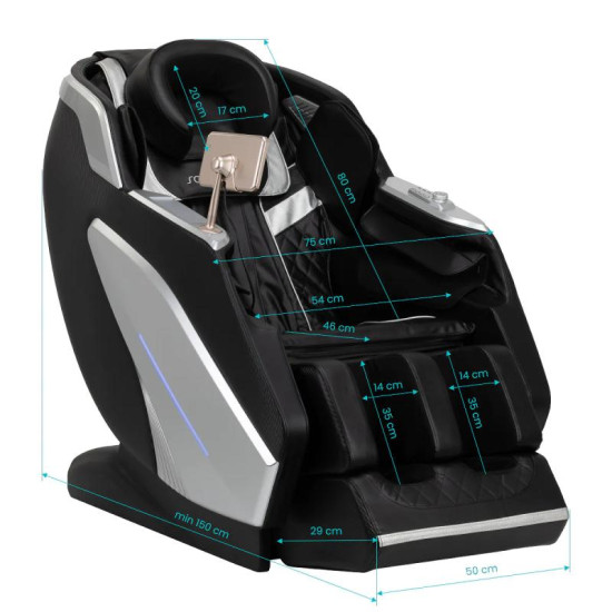 Masážne kreslo Sakura Prime 108 čierne Masážne kreslo Sakura Prime 108 čierne