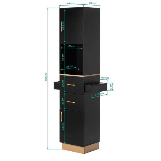 Kadernícka konzola Gabbiano Totem Gold