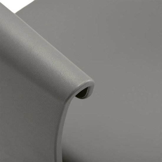 Kadernícke kreslo Hair System Halo čierno-sivé