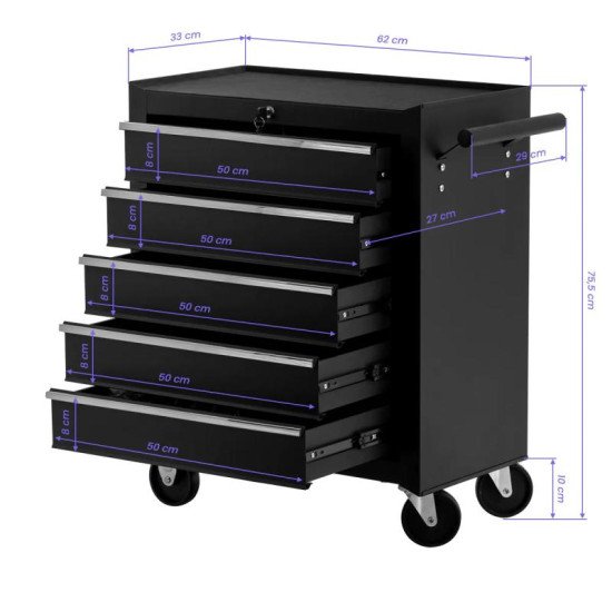 Pro Ink 015 tetovací vozík čierny