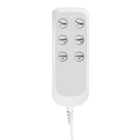 Kozmetické kreslo 2240 Eclipse s kolískou 3x motor biele