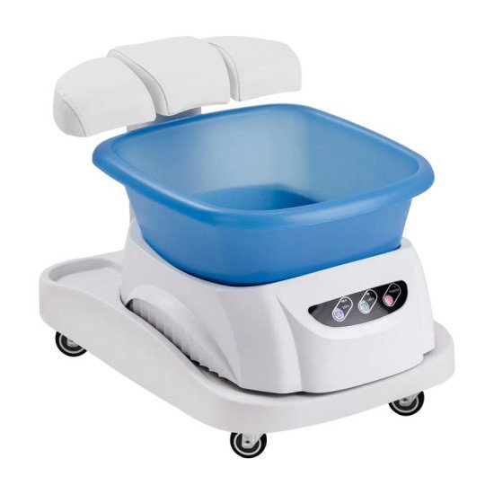Pedikérska vanička Azzurro s masážnou funkciou + biely vozík