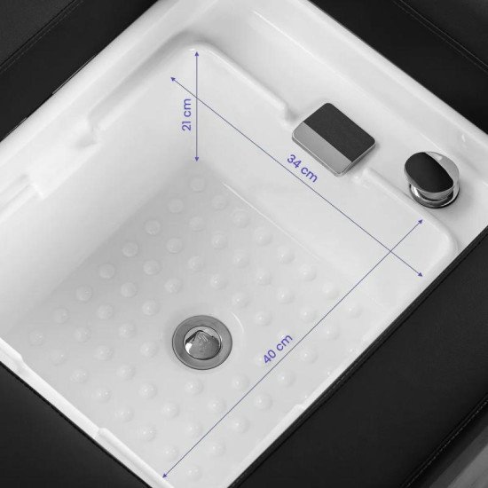 Gabbiano Bali Head Spa ležadlo s umývadlom čierne