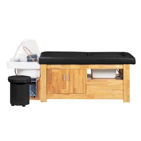 Gabbiano Bali Head Spa ležadlo s umývadlom čierne