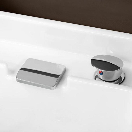 Gabbiano Bali Head Spa ležadlo s umývadlom hnedé