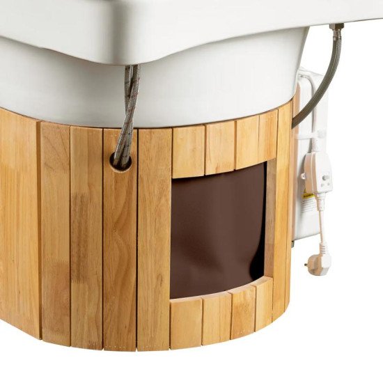 Gabbiano Bali Head Spa ležadlo s umývadlom hnedé