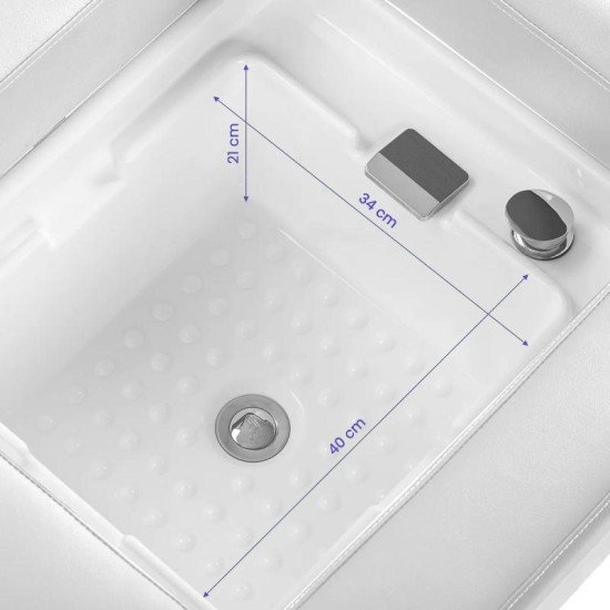 Gabbiano Bali Head Spa ležadlo s umývadlom biele