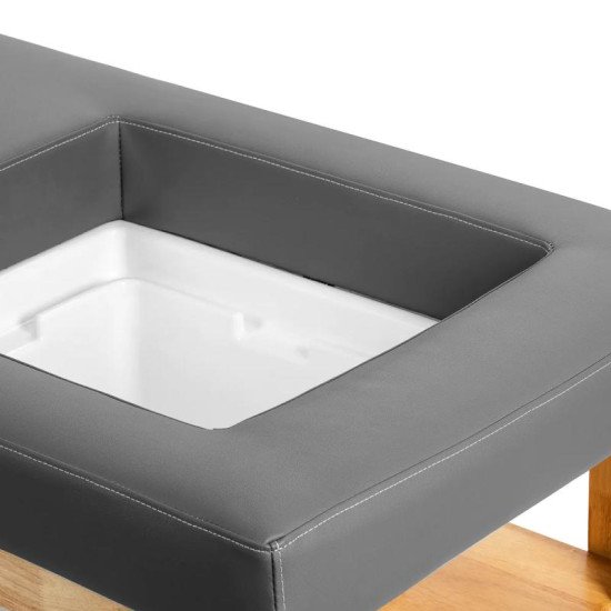 Gabbiano Bali Head Spa ležadlo s umývadlom sivé