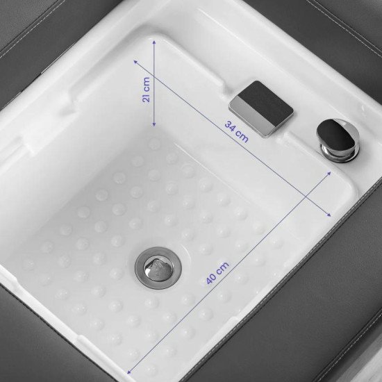 Gabbiano Bali Head Spa ležadlo s umývadlom sivé