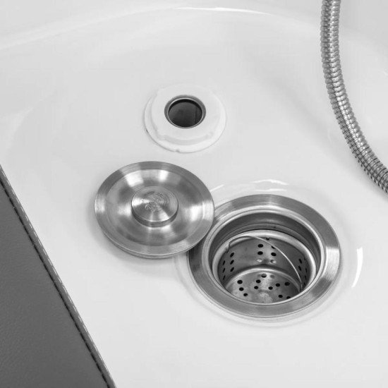 Gabbiano Bali Head Spa ležadlo s umývadlom sivé